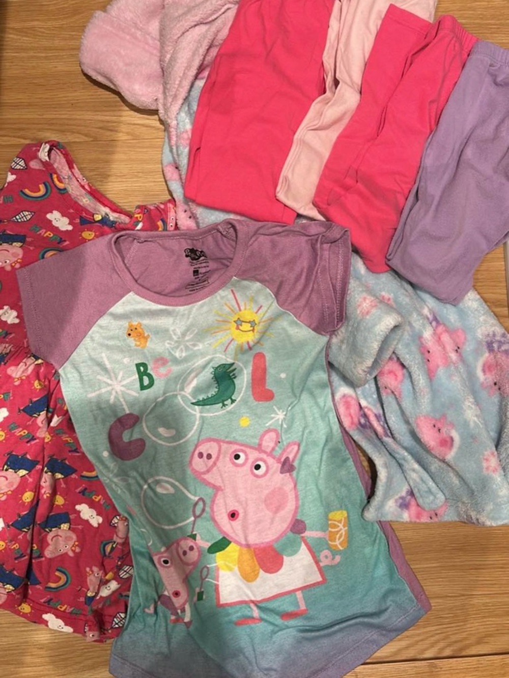 Peppa Pig Plush Robe in Pink & Light Blue